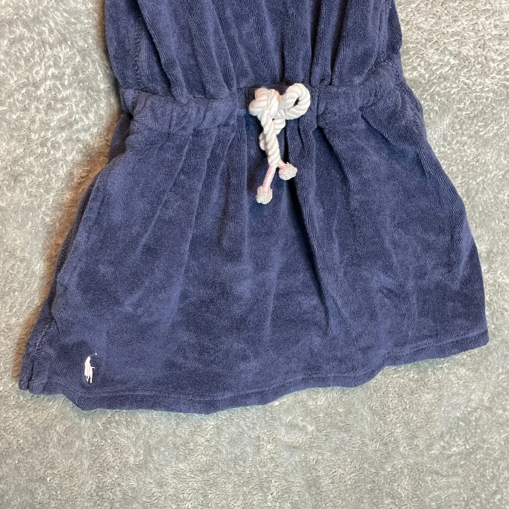 Ralph Lauren Baby Girls Terry Cloth Cover Up 18/24 Months Ruffled Elastic Waist